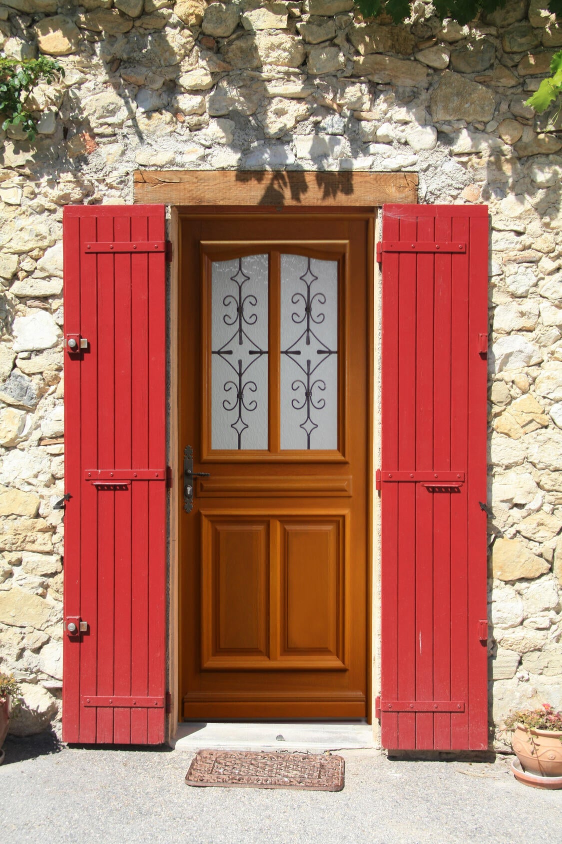 Porte d'entrée Bois meranti Maltes Primo H.215 x l.90 cm vitrée , pou. droit - 2