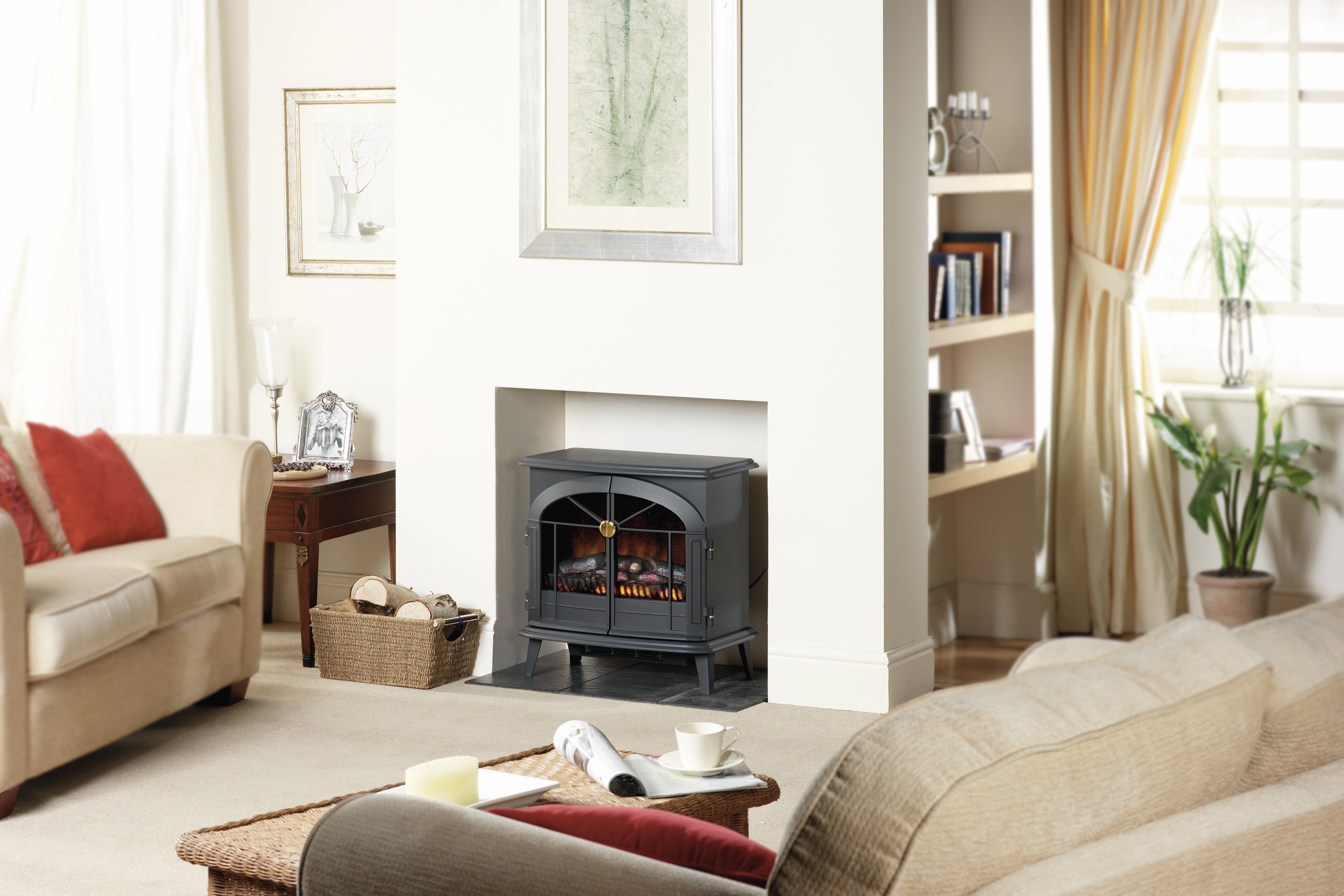 Chimenea eléctrica dimplex opti-myst stockbridge