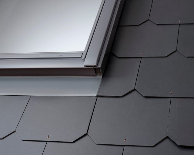 Raccord fenêtre de toit VELUX pour ardoise H.98 x l.78 Edl mk04 0000, gris