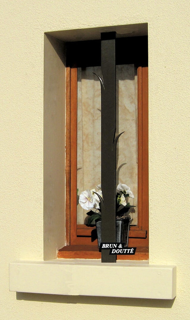 Garde-corps pour balconnet acier, BRUN ET DOUTTE x H.95 cm