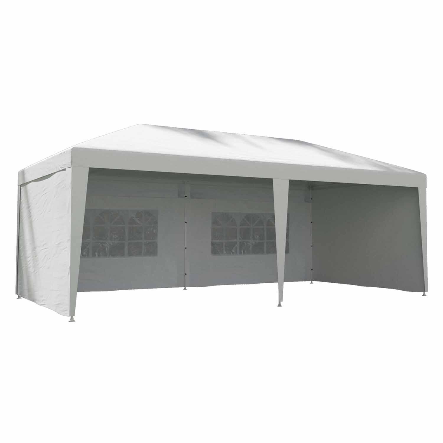 Tonnelle autoportant Bruma acier blanc, 18 m² - 7