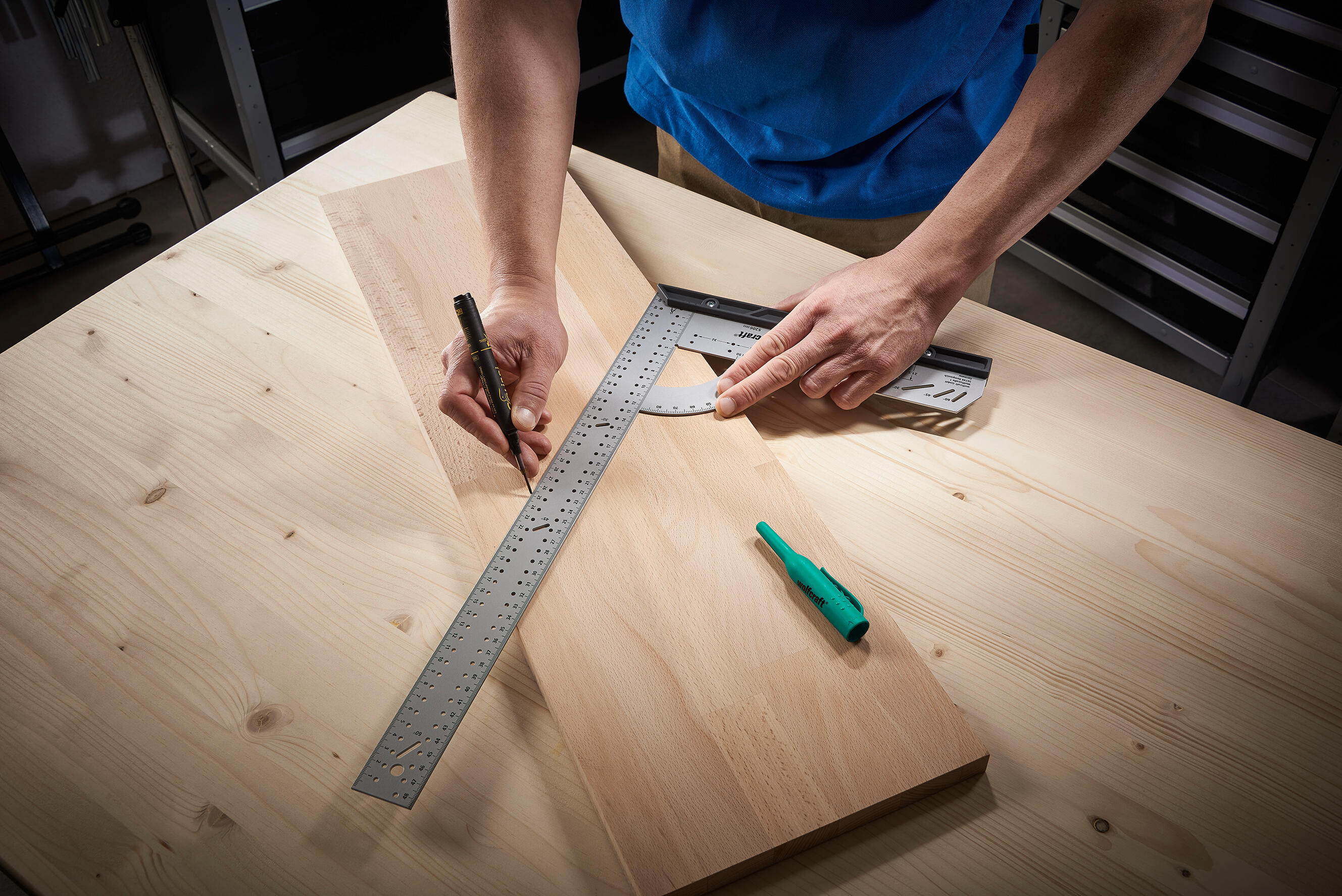 Equerre multifonction en acier WOLFCRAFT, 50 cm - 4