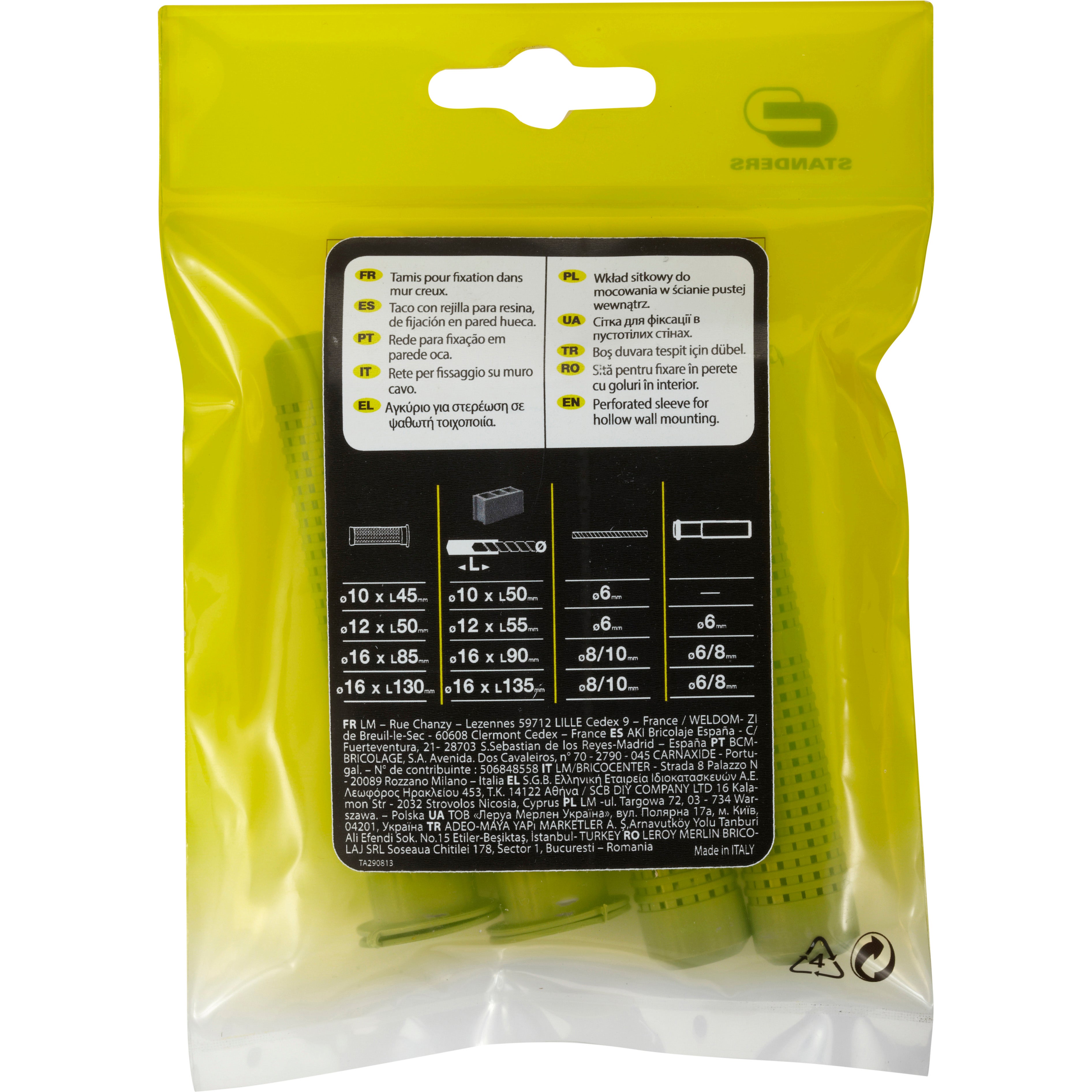 Lot de 4 tamis STANDERS, Diam.16 x L.85 mm - 3