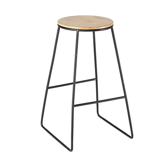 5five Simply Smart | Tabouret en bambou - 25 cm - Pratique