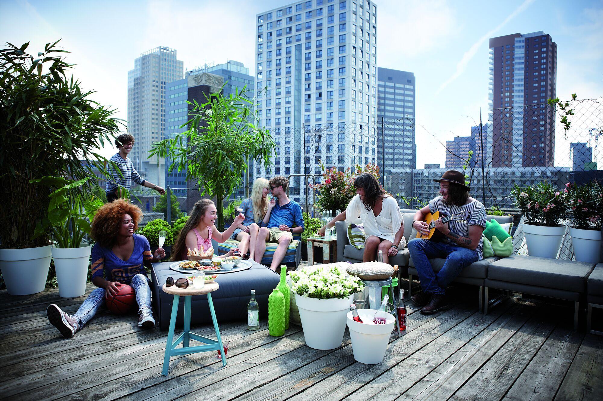 polypropylène ELHO Diam.28.5 L.28.5 x l.28.5 x H.26 cm blanc - 2