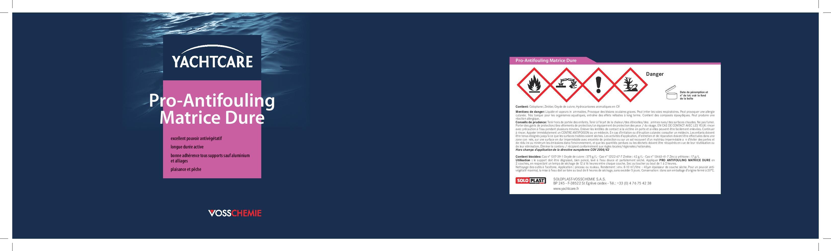 Soloplast Antifouling Matrice Dure Noir - Protection Antisalissure Pour Coques Bateau - Polyester, Bois, Acier