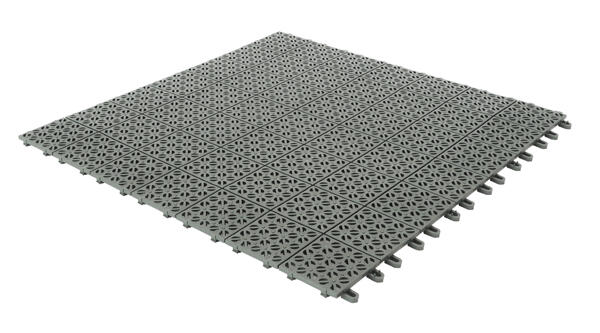 Dalle clipsable polyéthylène Multiplate, gris, L.56 x l.56 cm x Ep.11 mm - 2