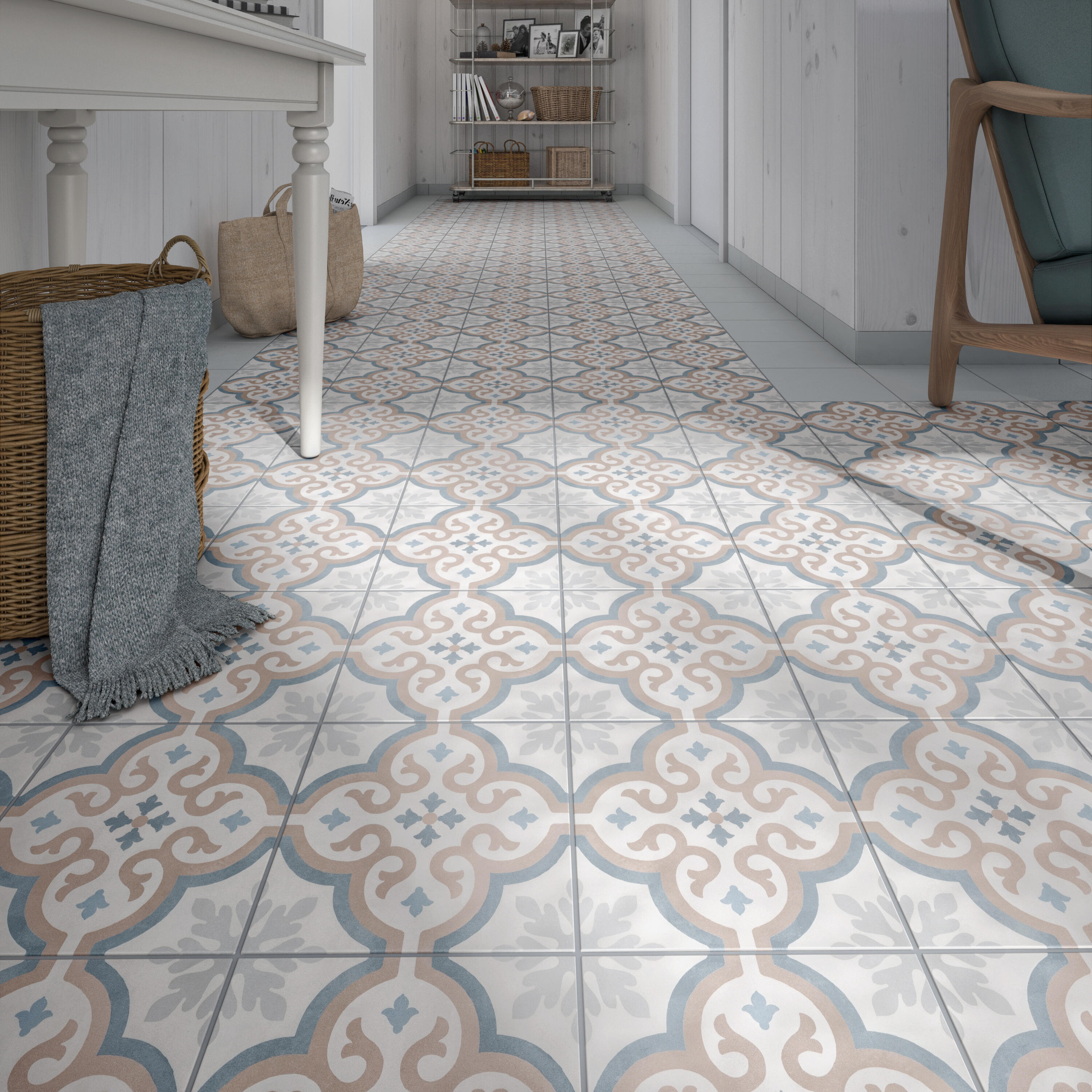 Carrelage sol / mur effet ciment gris clair Patrimony l.20 x L.20 cm - 5