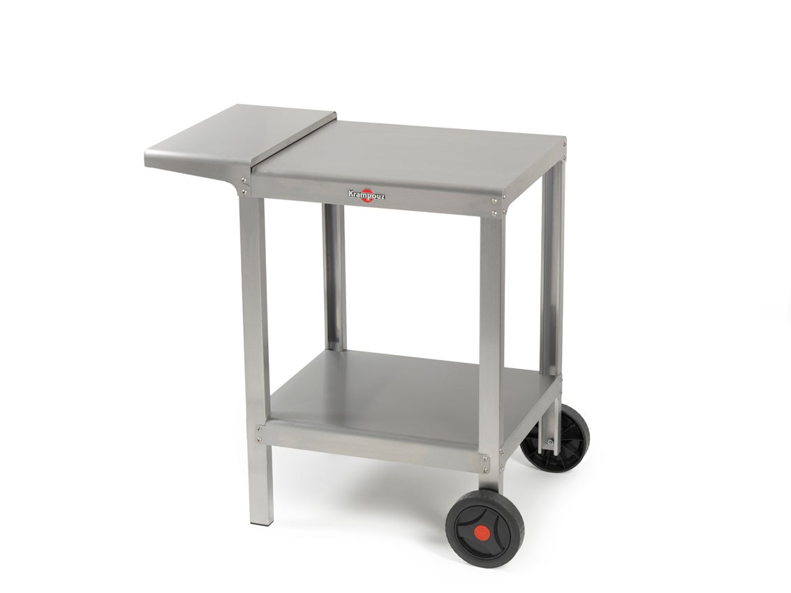 Chariot KRAMPOUZ 1 tablette, gris / argent - 3