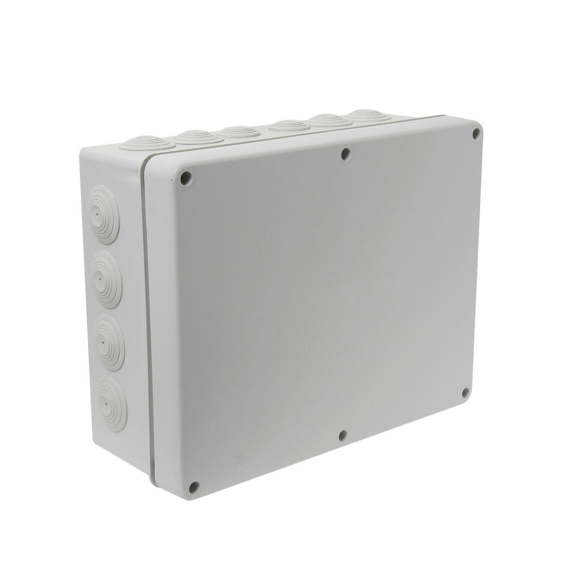 Lot De 2 Boîtes étanches électriques IP65 - Dimensions 265x185x95 Mm - Plastique ABS Blanc - Pour Connexions Extérieures, Caméras, Prises