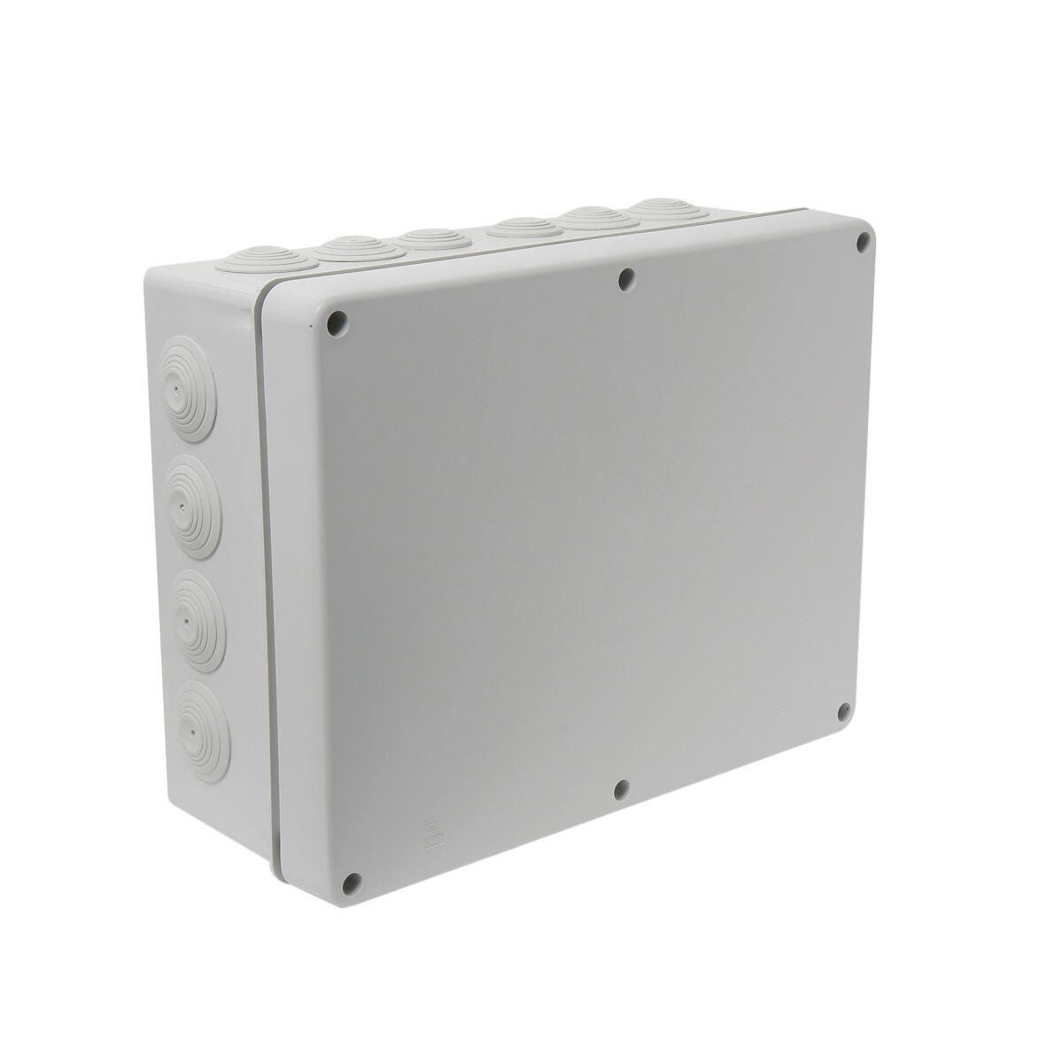 Lot De 2 Boîtes étanches électriques IP65 - Dimensions 265x185x95 Mm - Plastique ABS Blanc - Pour Connexions Extérieures, Caméras, Prises