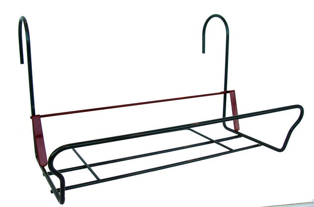 Support balconnière JARDIFER rectangulaire gris, H.23.5 x l.41.5 cm