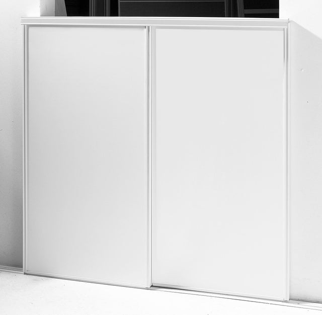 Ensemble de portes de placard coulissant 2 portes blanc l120xH120cm