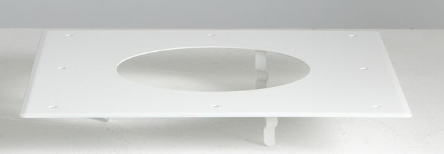 Plaque de propreté pour tubage JONCOUX Diam.150 mm blanc