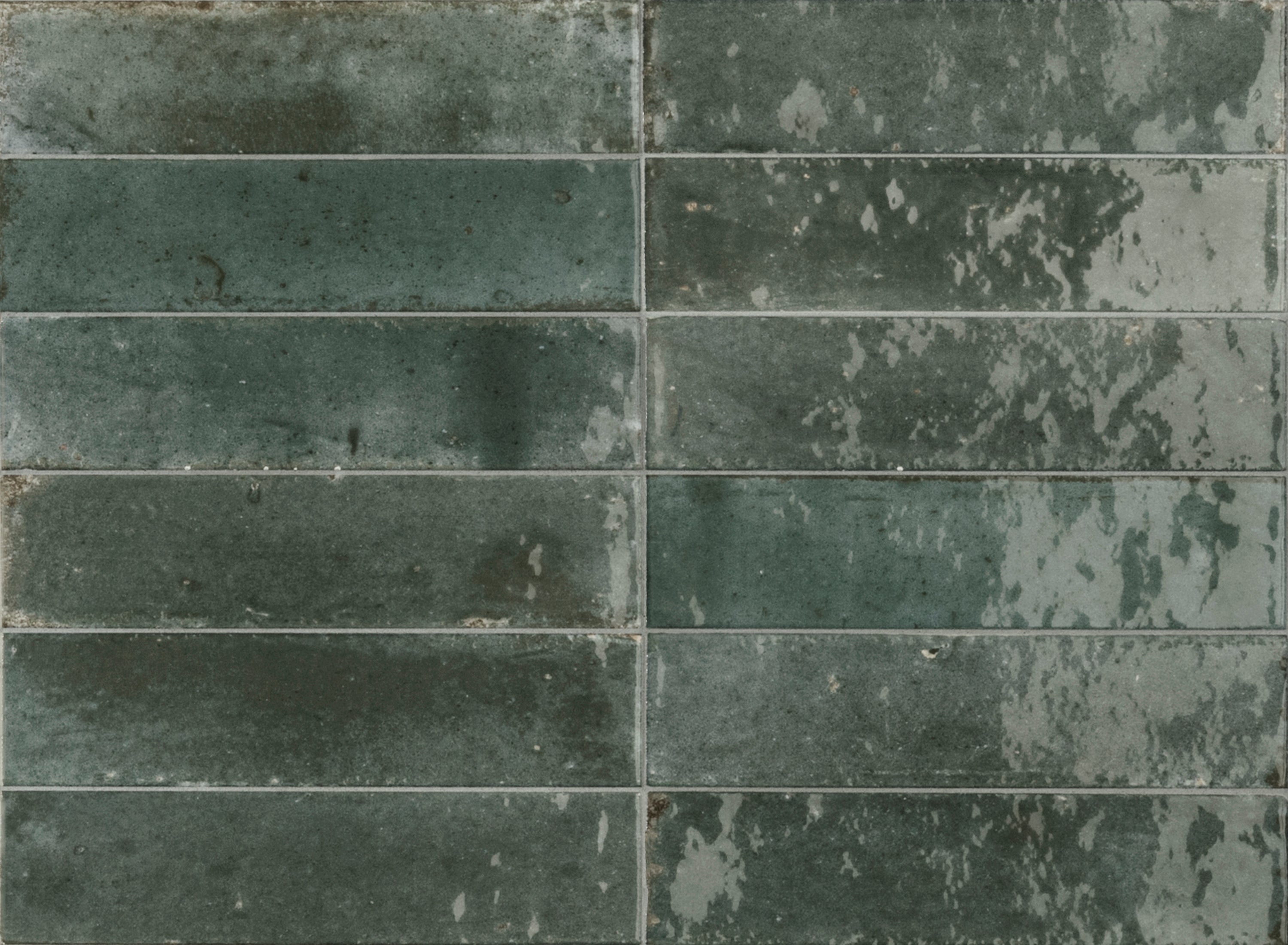 Carrelage mur intérieur effet zellige bleu grisé Pablo l.6 x L.24 cm x Ep.10 mm - 2