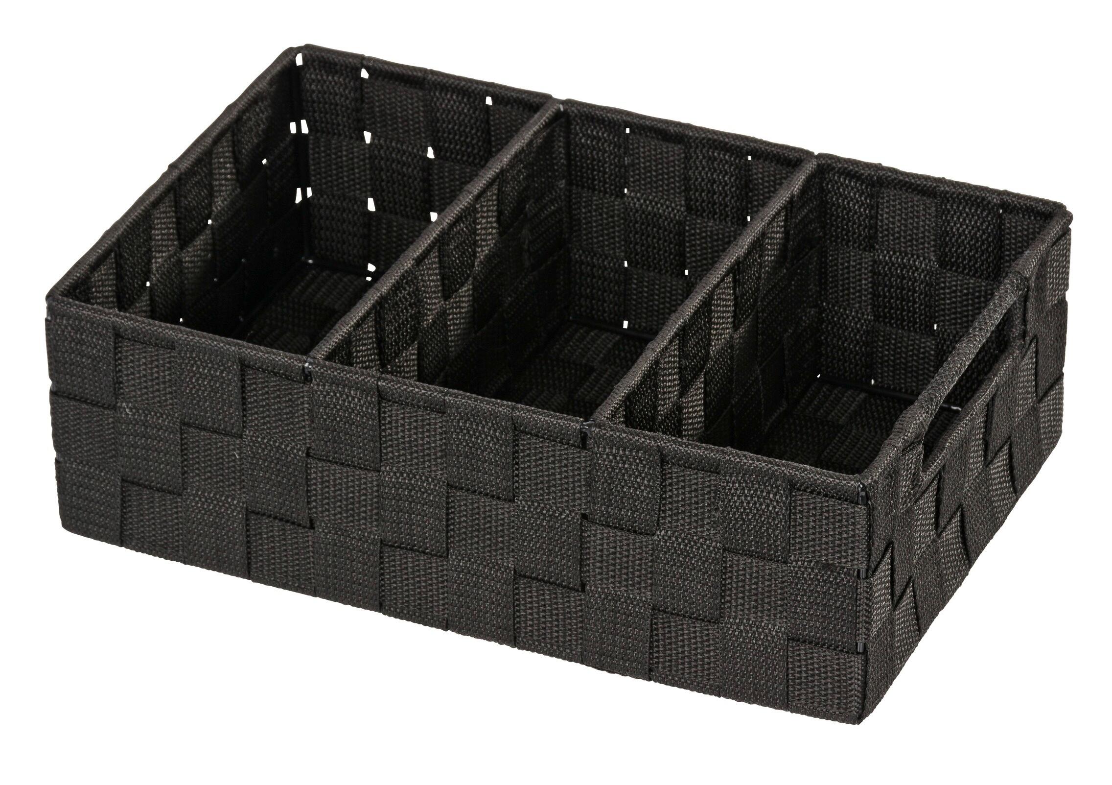 Organizador de almacenamiento, maquillaje negro adria 32x21x10cm