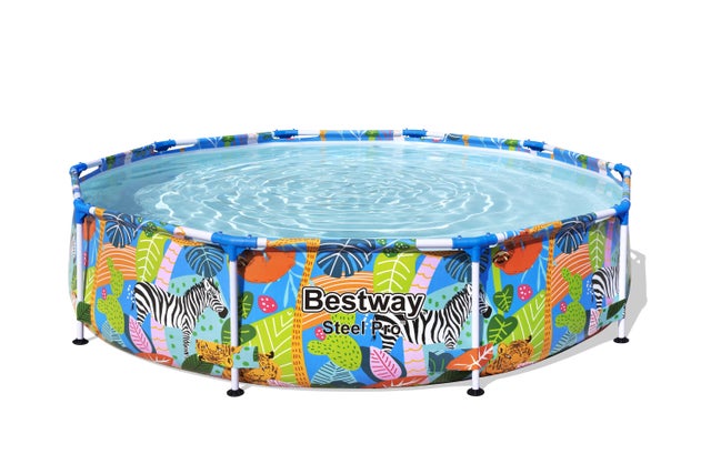 Piscine hors-sol tubulaire décor animaux du monde 305x66cm BESTWAY