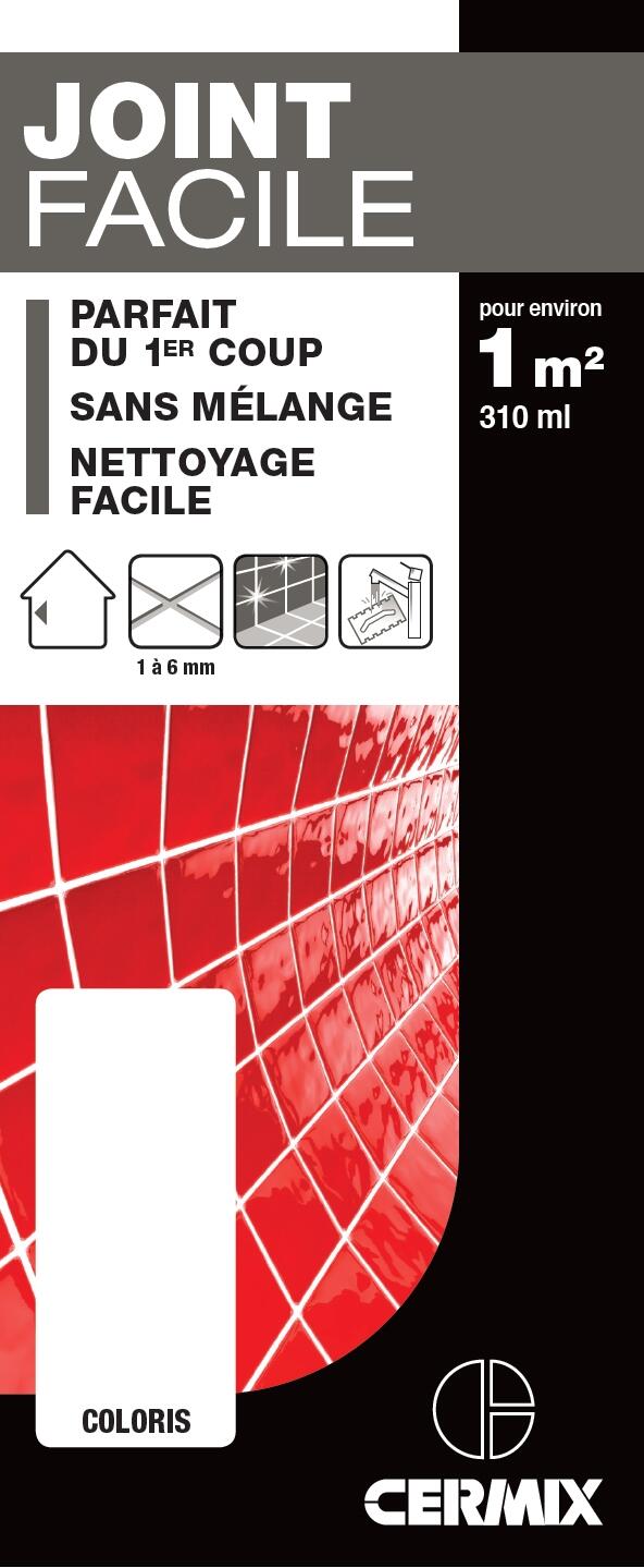 Pâte à joint carrelage CERMIX blanc 310 ml Joint facile - 2
