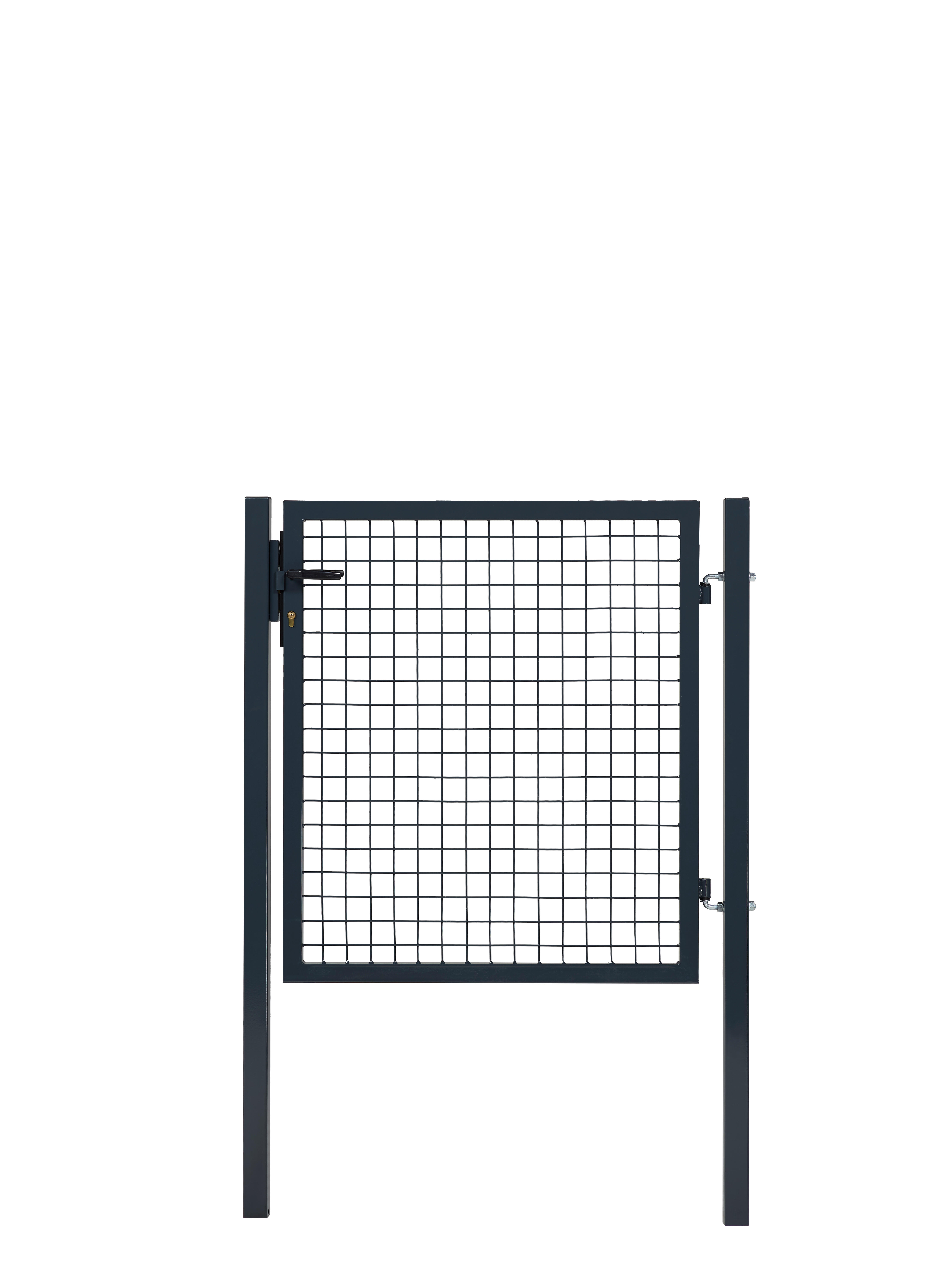 Portillon grillagé Garden+ gris, l.100 x H.100 cm - 3