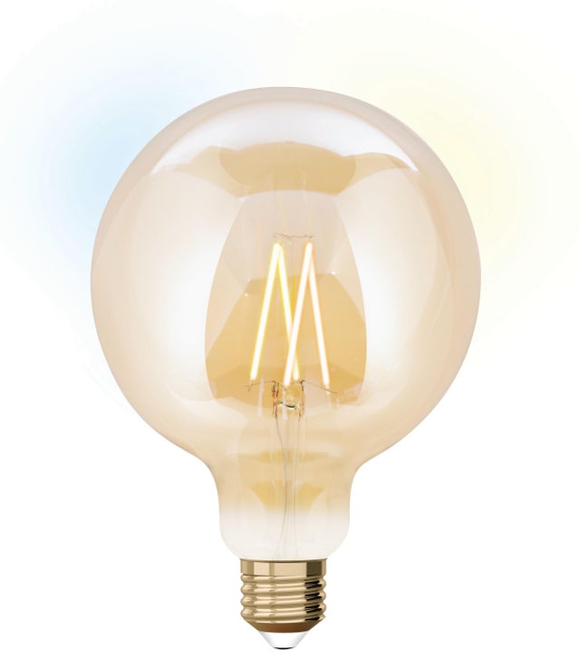 Ampoule led ambrée globe 125 mm E27 806 Lm = 60 W blanc très chaud, JEDI