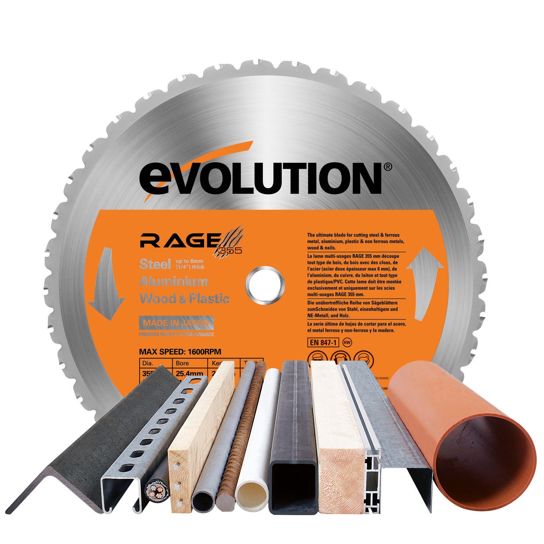 Lame EVOLUTION Lamrage2 355 mm multi-usages - 3