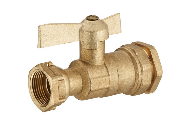 Vanne à compression laiton D.25 pour polyéthylène
