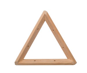 Ancienne Grande équerre De Menuisier En Bois Dur - 65,5 X 41 Cm
