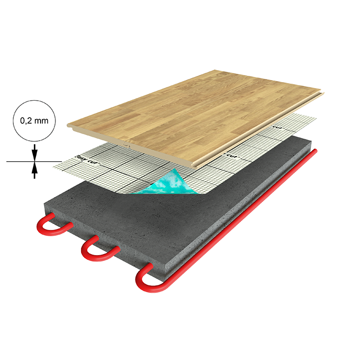 Film pare-vapeur sol stratifié, Aquaprotect Ep.0.2 mm AXTON, 16 m² - 6