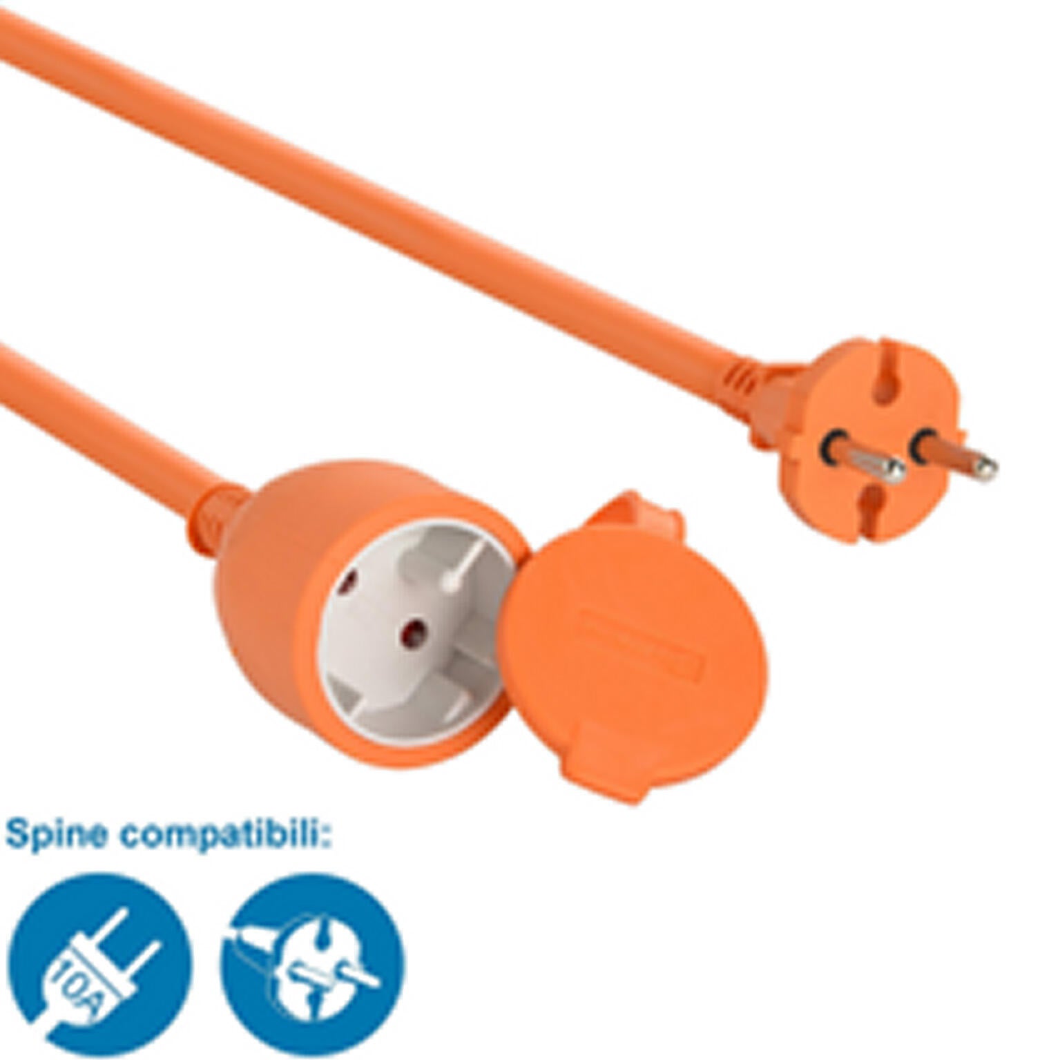 Rallonge électrique sans terre de jardin, 1 prise de 16 A L.40 m ELECTRALINE - 2