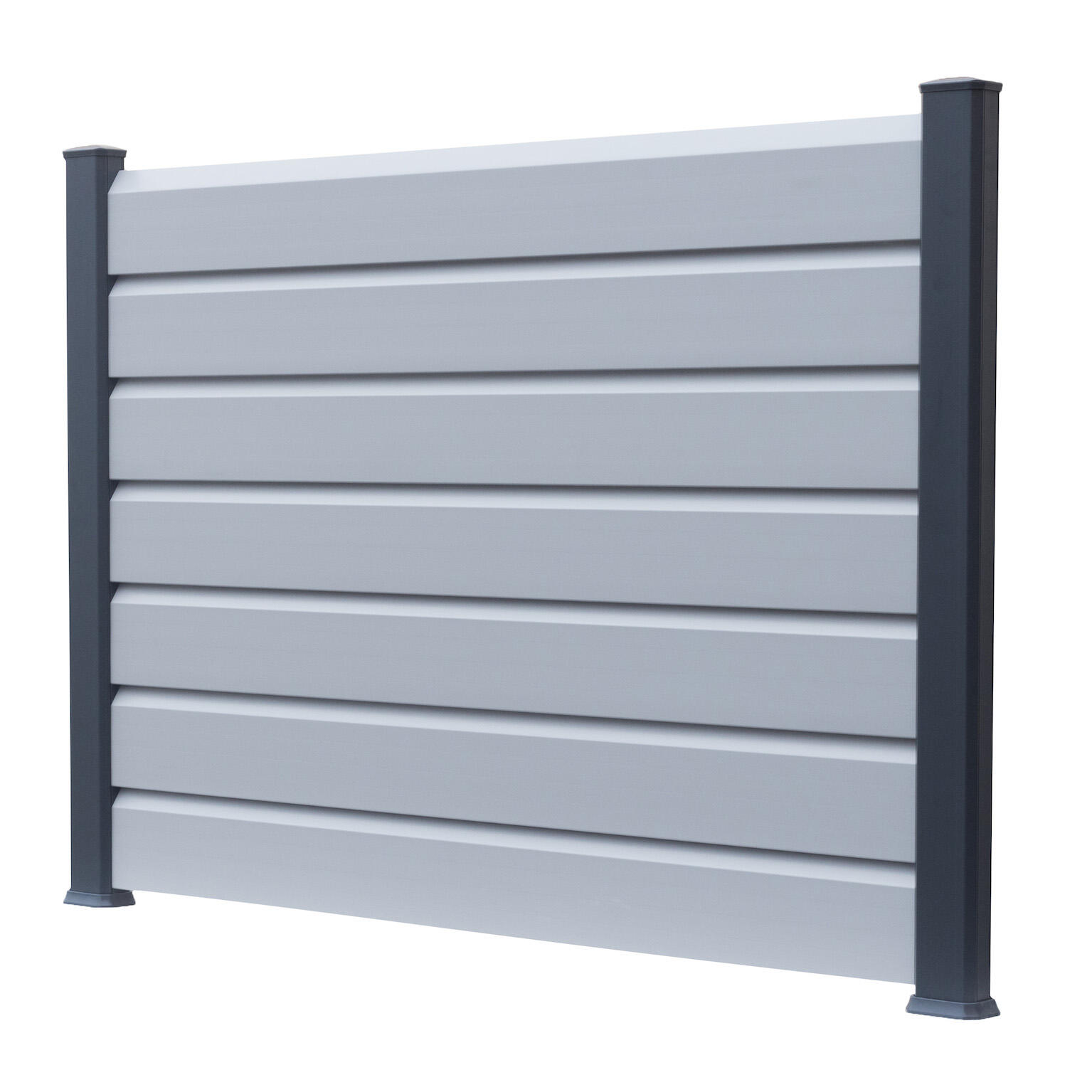 Poste en H de PVC 6 x 9 x 230 cm gris antracita - 4