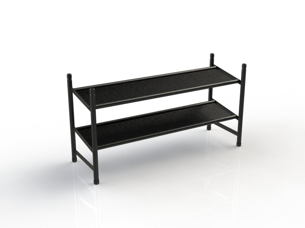 Range-chaussures noir, 6 paires maximum H.35 x l.63 cm - 3