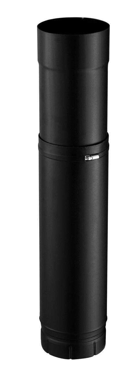 Tuyau réglable émaillé de raccordement POUJOULAT, diam. 150 mm 51 à 86 cm