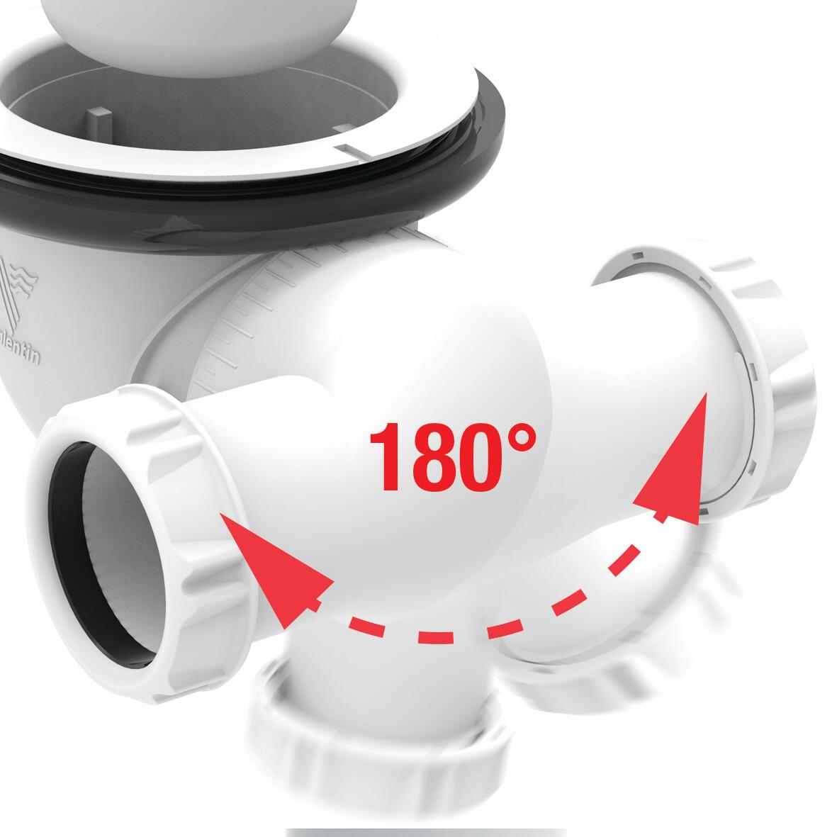 Bonde pour bac de douche, Diam..90 mm, VALENTIN - 7