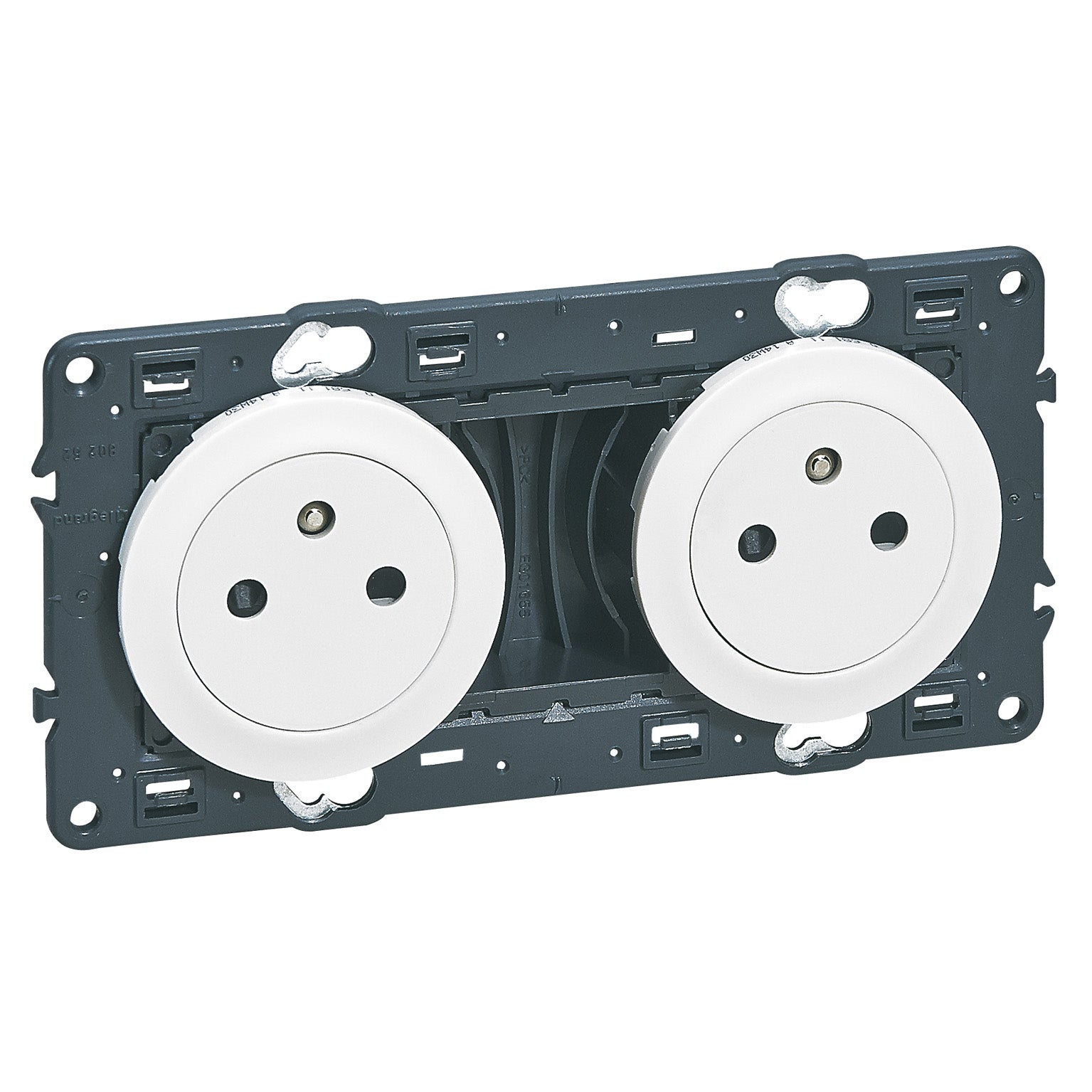 Double prise avec terre, à assembler, LEGRAND Céliane, blanc - 2