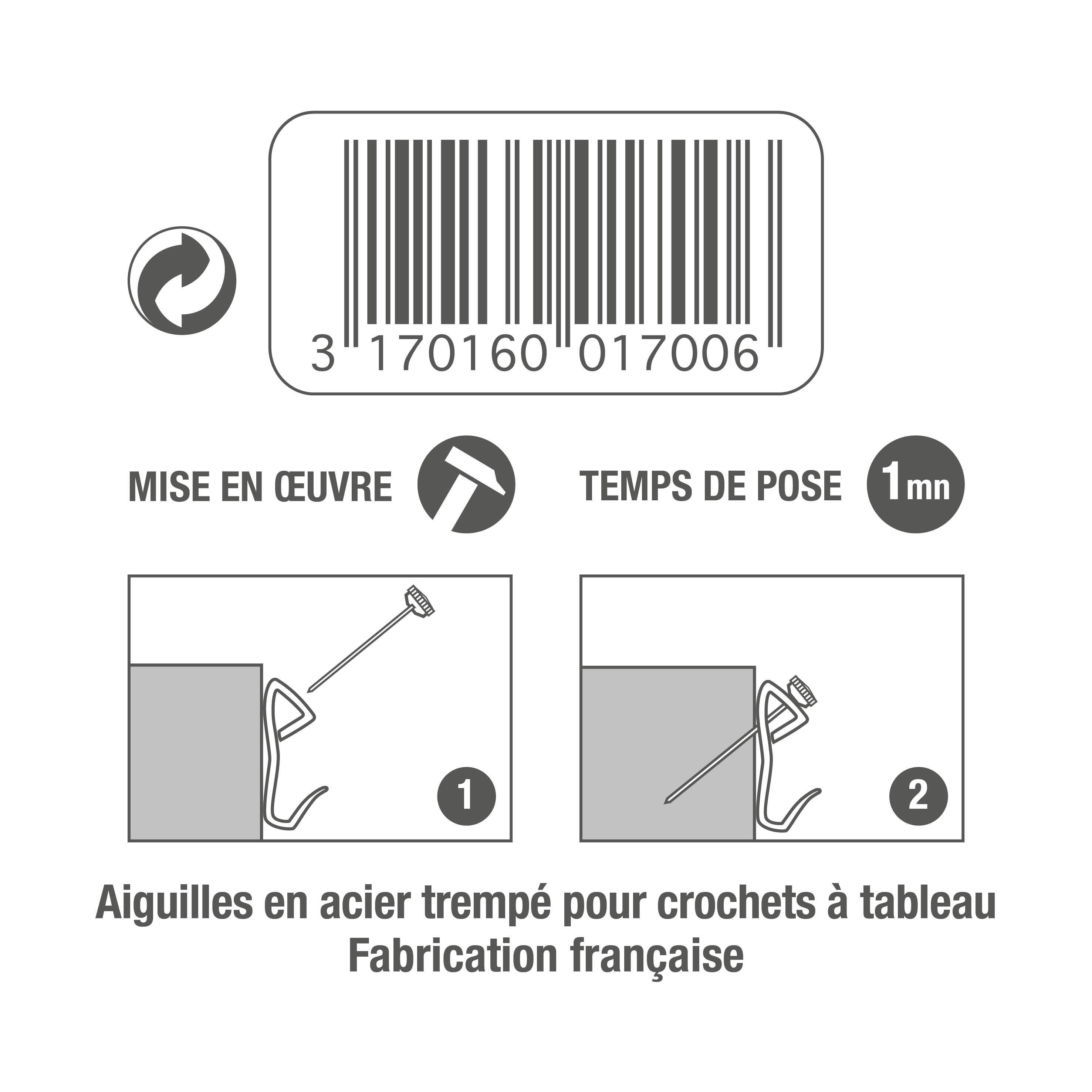Crochet fixe LE CROCHET FRANCAIS H.25 - 3