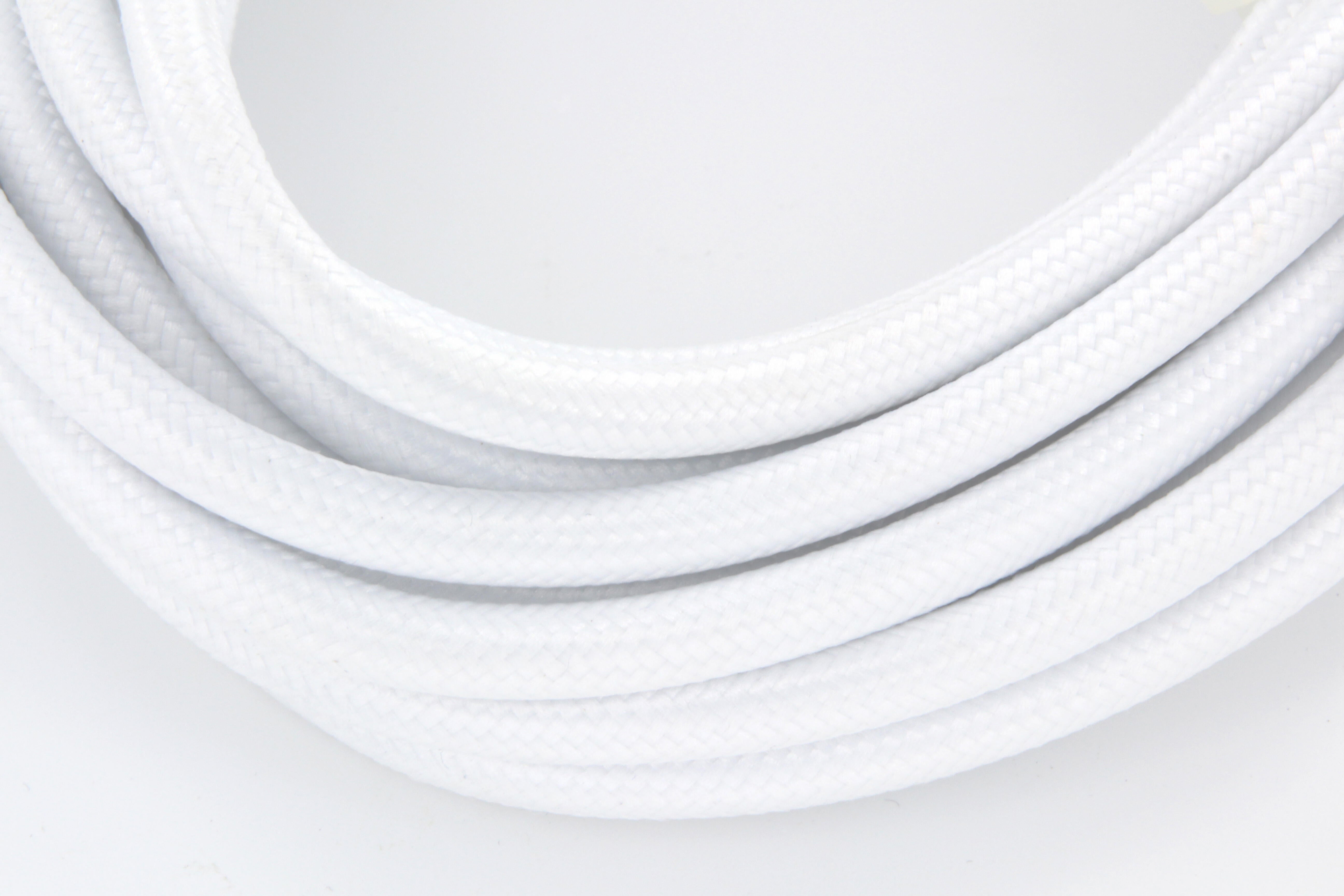 Câble textile 2 X 0.75 mm² h03vvf L.3 m, blanc - 3