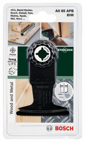 Lame plongeante d'outil multifonction pour bois et métal BOSCH Starlock 65 mm - 2