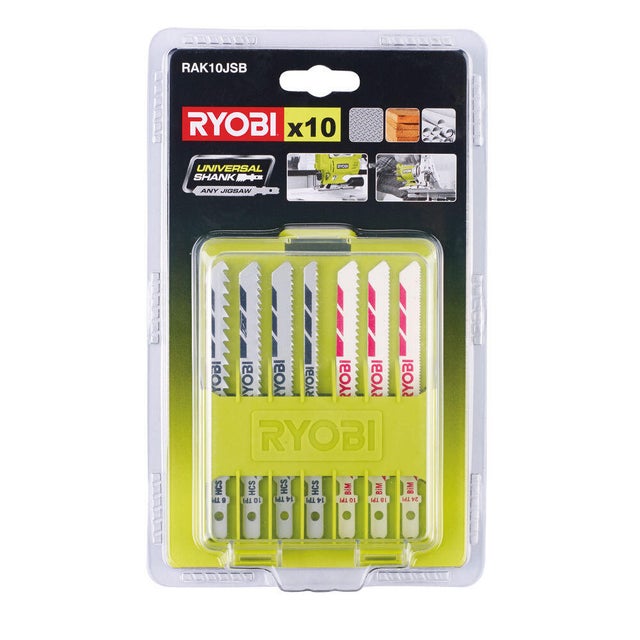 10 lames baïonnettes scie sauteuse ryobi