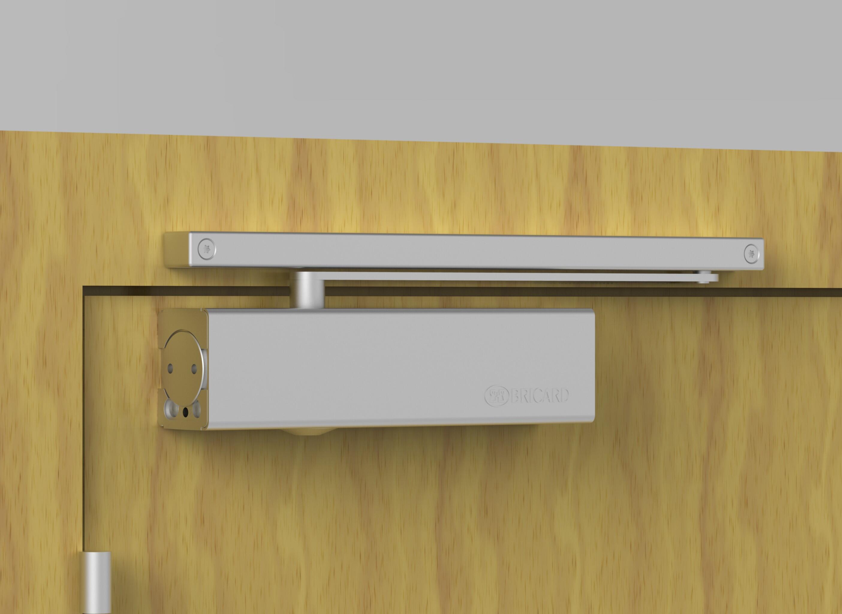 Ferme-porte à coulisses BRICARD 2075_a, acier - 4