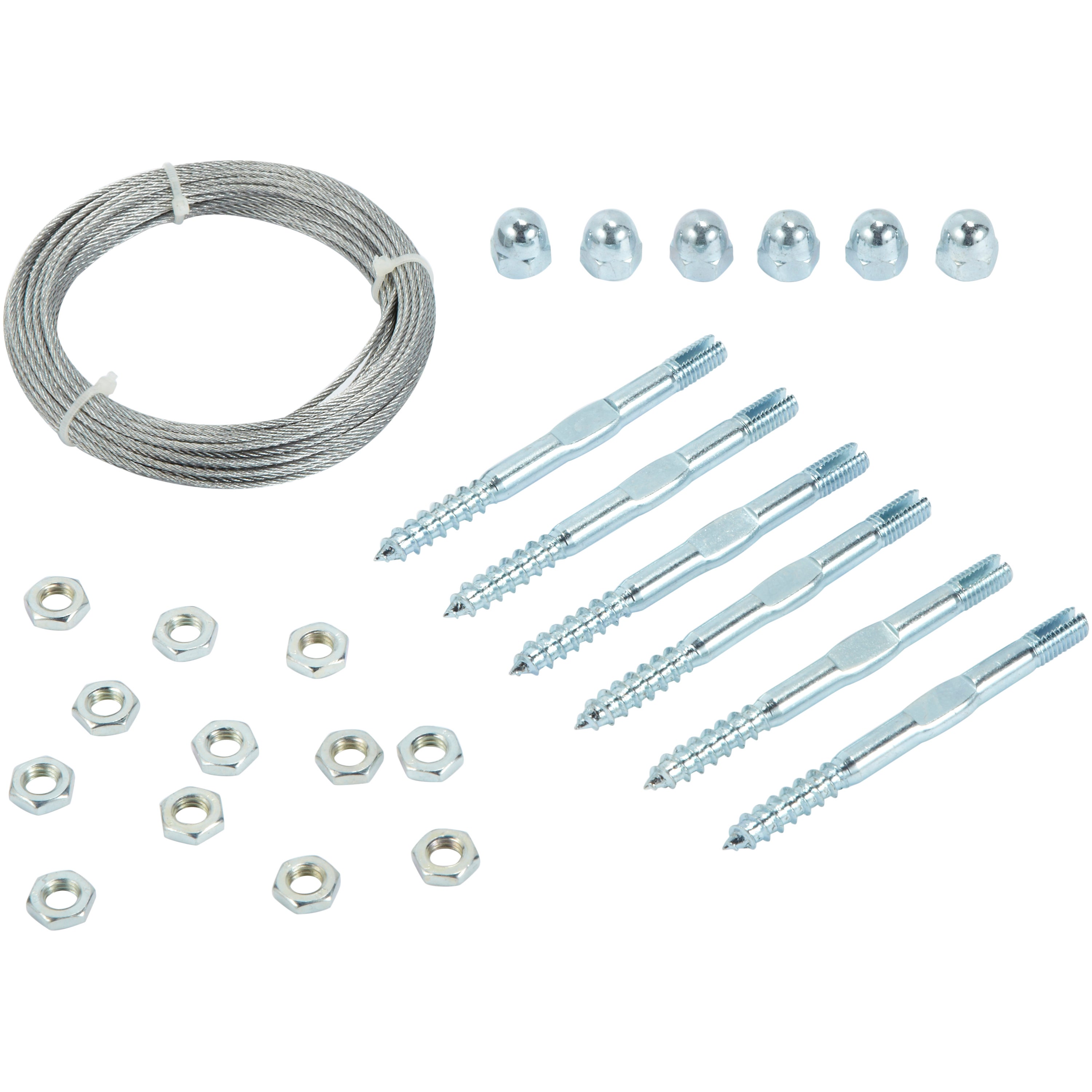 Kit de support pour plantes acier gris / argent, longueur 10 m NORTENE - 2