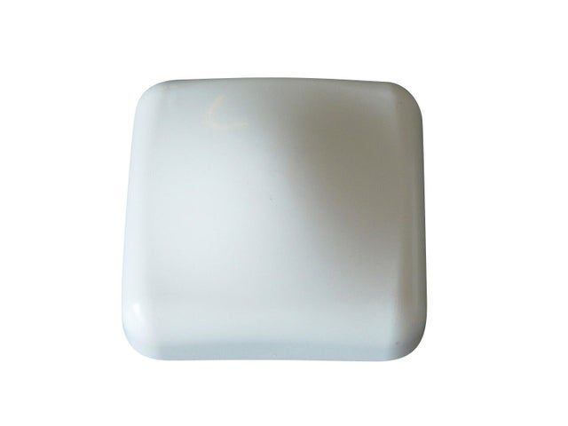 Lot de 5 chapeaux en pvc blanc, l.8 x H.240 cm