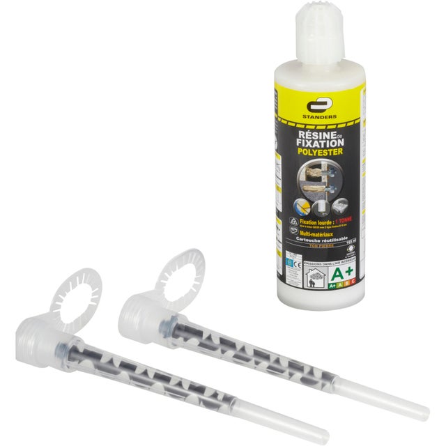 Cartouche de scellement chimique et 2 canules stan-fix, 165 ml, STANDERS