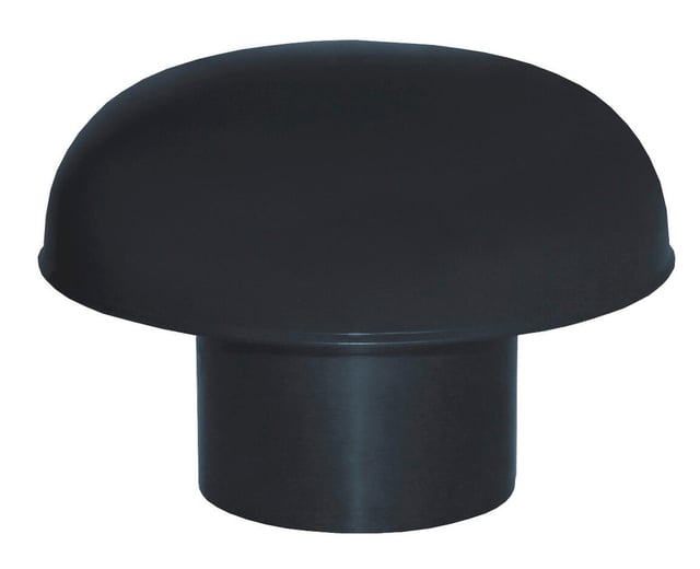 Chapeau de ventilation pvc gris ardoise FIRST PLAST, Diam.110 mm