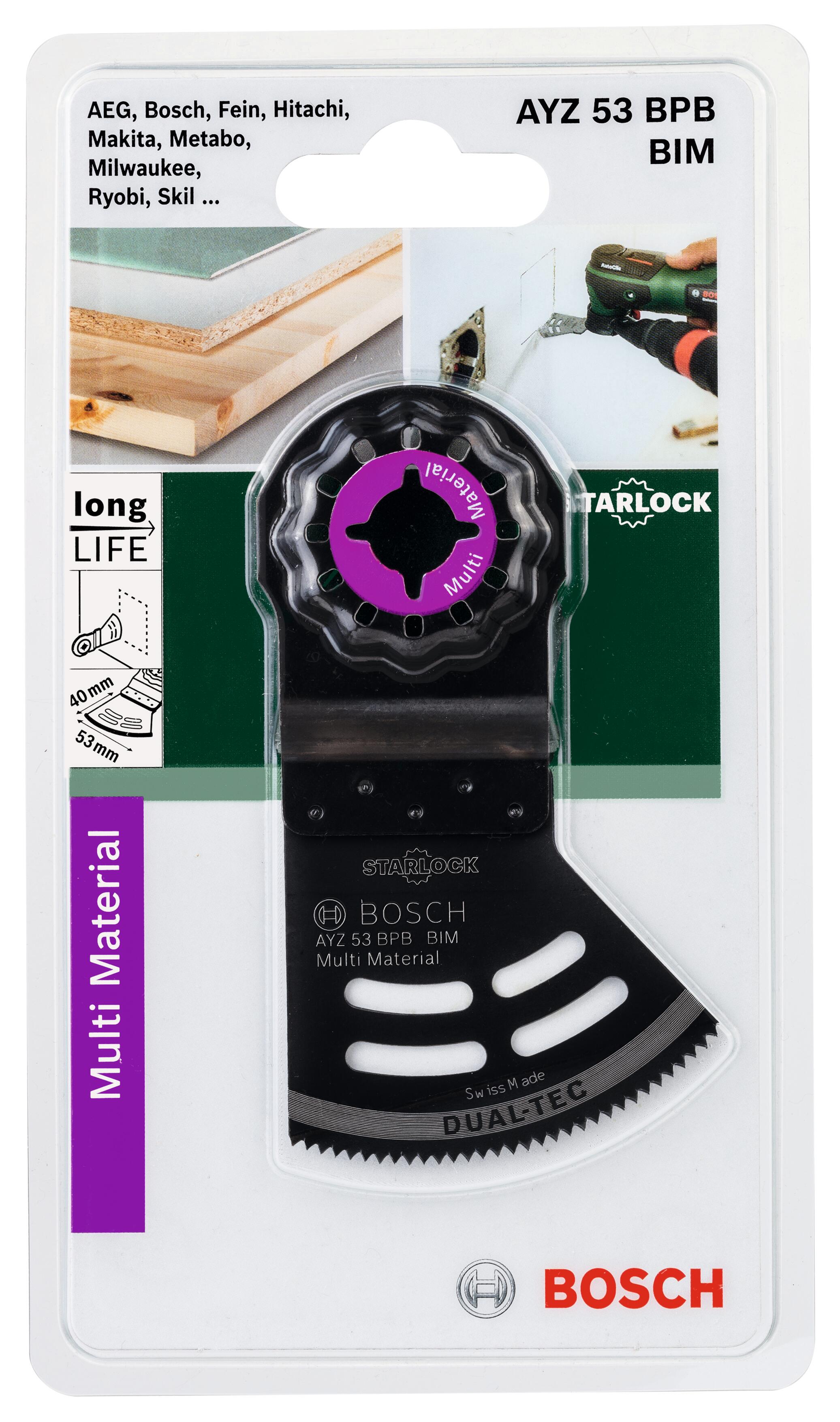Lame Dualtec d'outil multifonction BOSCH Starlock 53 mm - 2