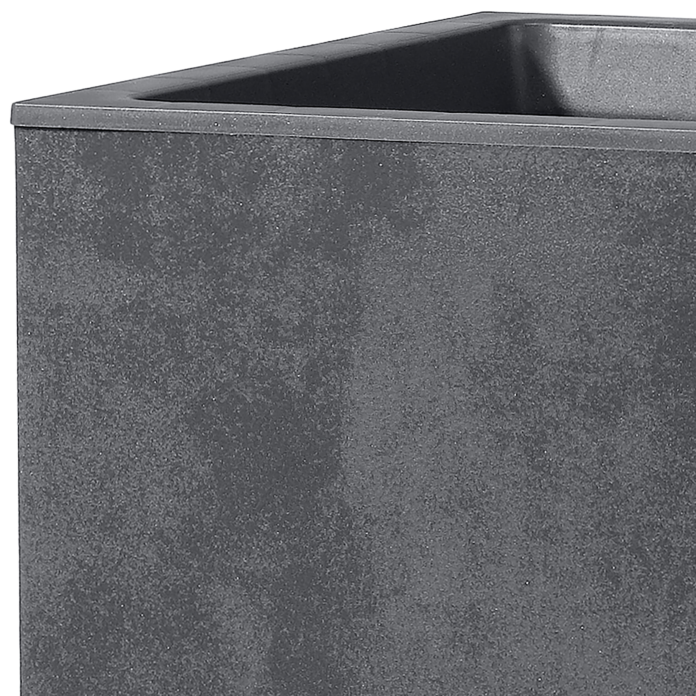 Muret plastique à réserve d'eau DEROMA L.59 x l.25 x H.25 cm anthracite - 2