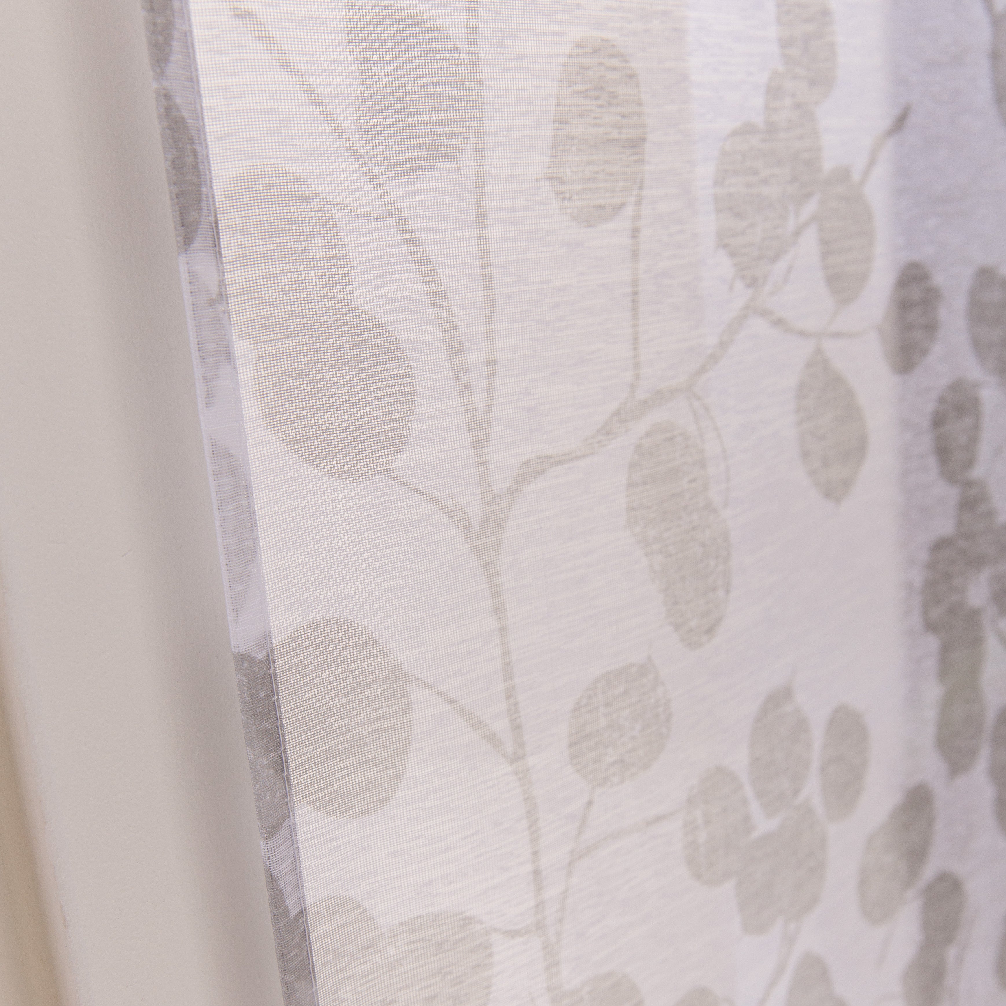 Vitrage tamisant, Empreinte, blanc H.160 x l.80 cm - 3