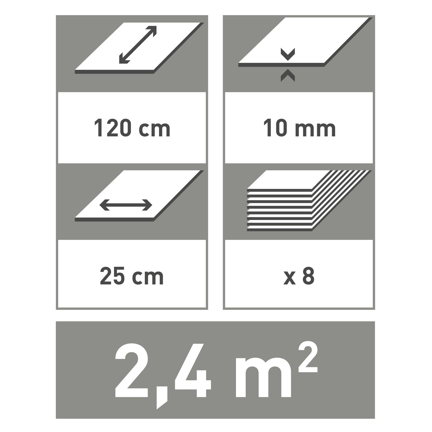 Lambris PVC gris ARTENS L.120 x l.25 cm x Ep.10 mm - 6