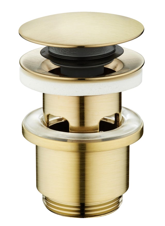 Bonde clic-clac pour lavabo recyclé, doré, Diam.63 mm, EDOUARD ROUSSEAU