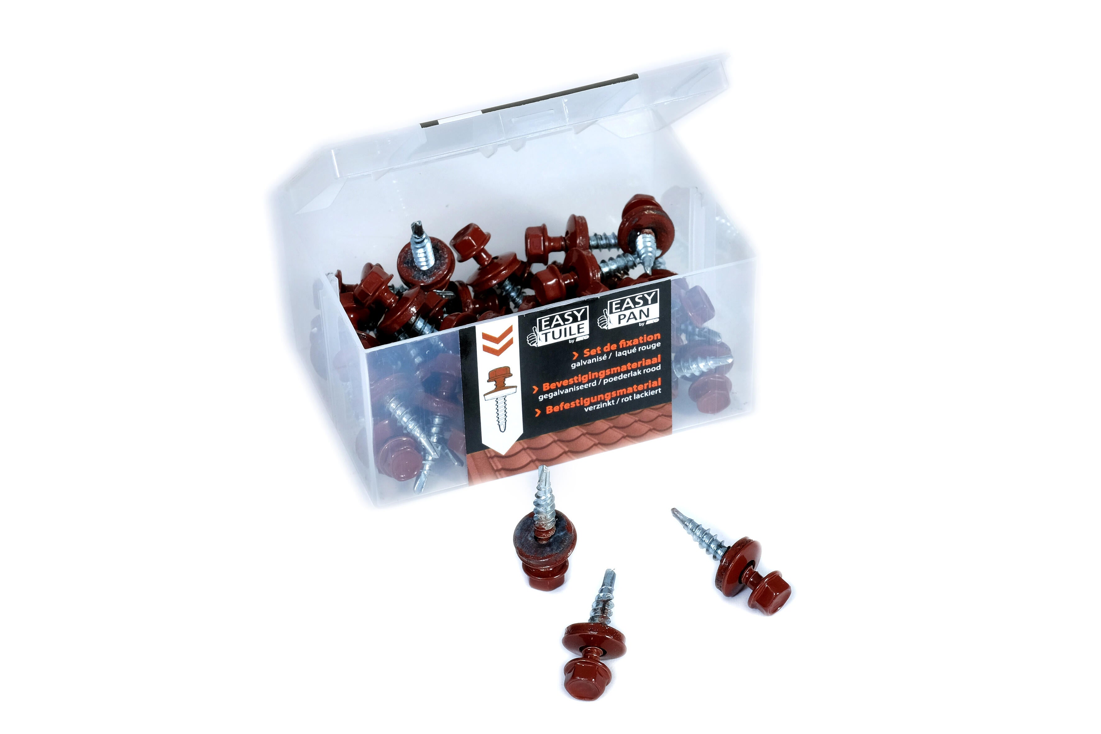Vis easy tuile, 4,8 x 28 mm rouge Gamme easy tuile - 4