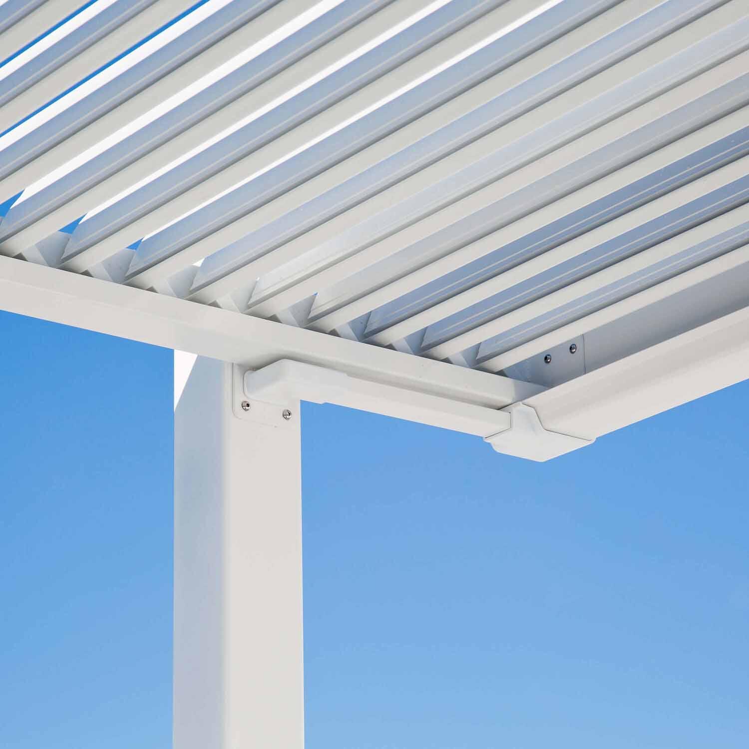 Pergola in alluminio bianca 3 x 3.5 m - Persea NATERIAL - 27